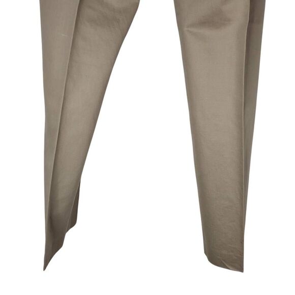 Calvin Klein Flat Front Straight Leg Slim Linen Blend Dress Pants Beige Sz 36x32 - Picture 6 of 13